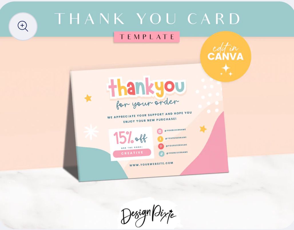 thank you card templete kindeness