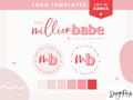 Red Pink Logo Template