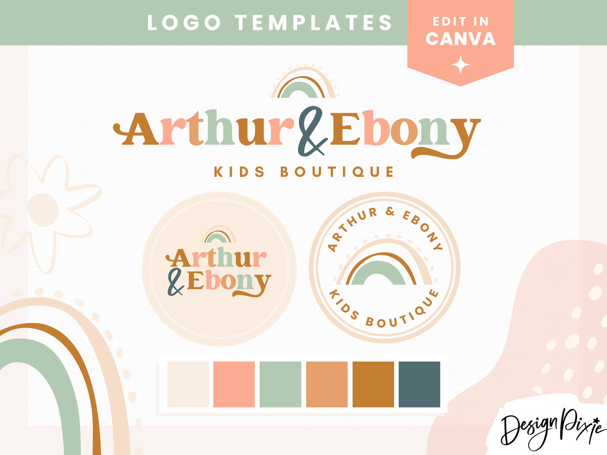 Arthur And Ebony Logo Template