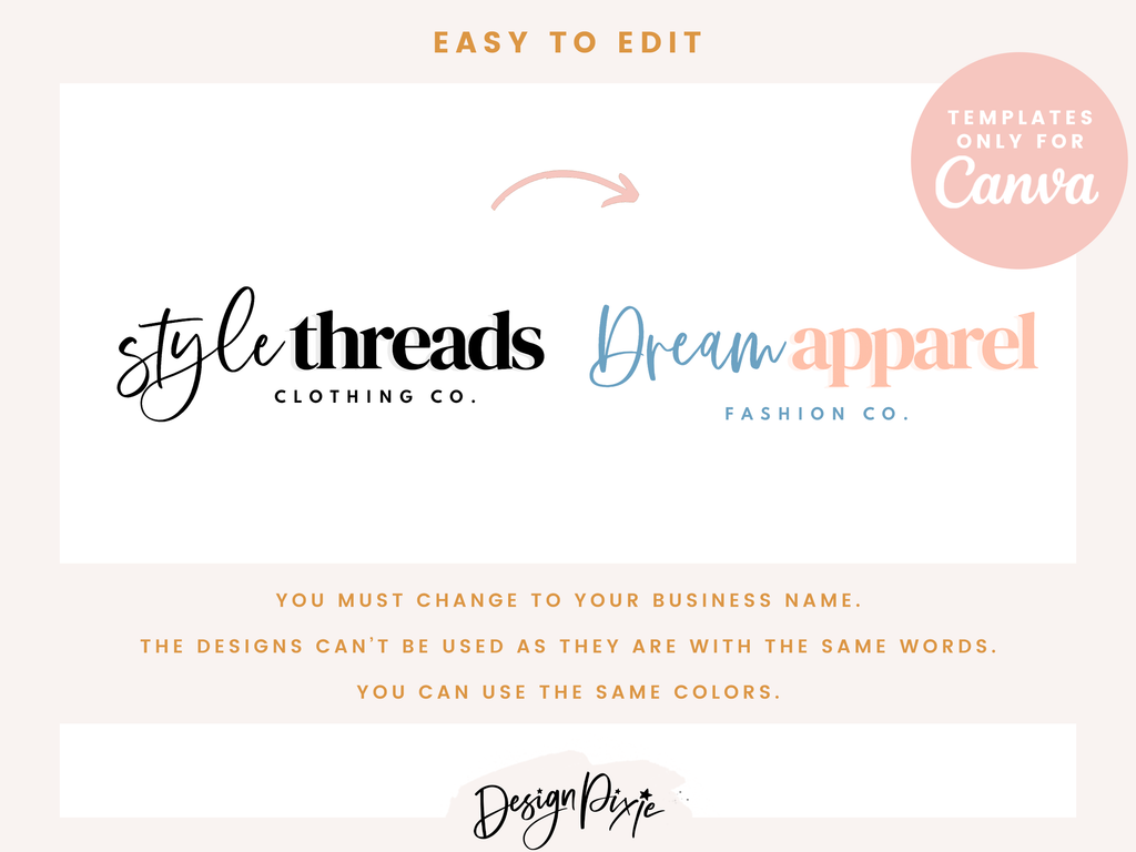 Black And White Logo Design Template