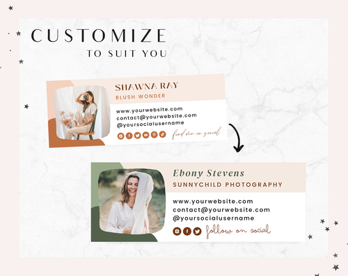 Blush Wonder Email Signature Template