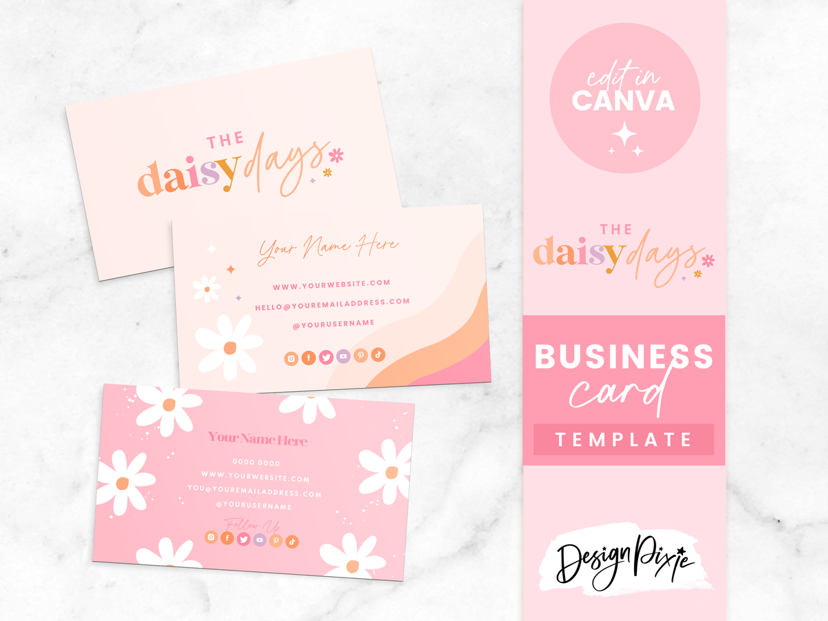 Business Card Template - Daisy Days