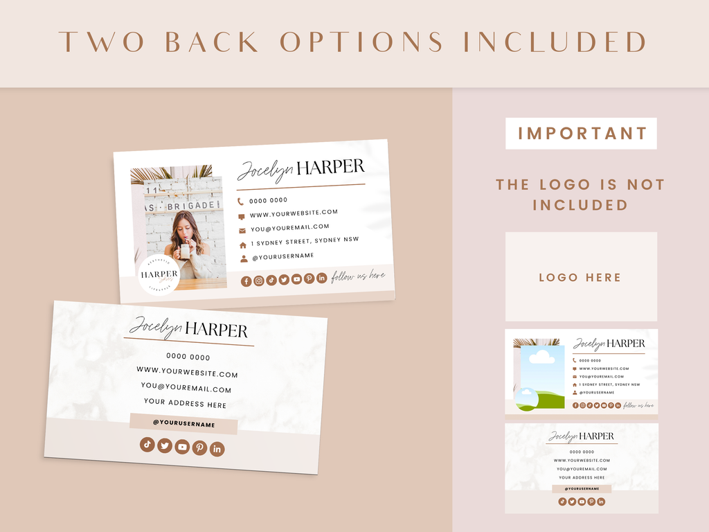 Business Card Template - Harper Skies