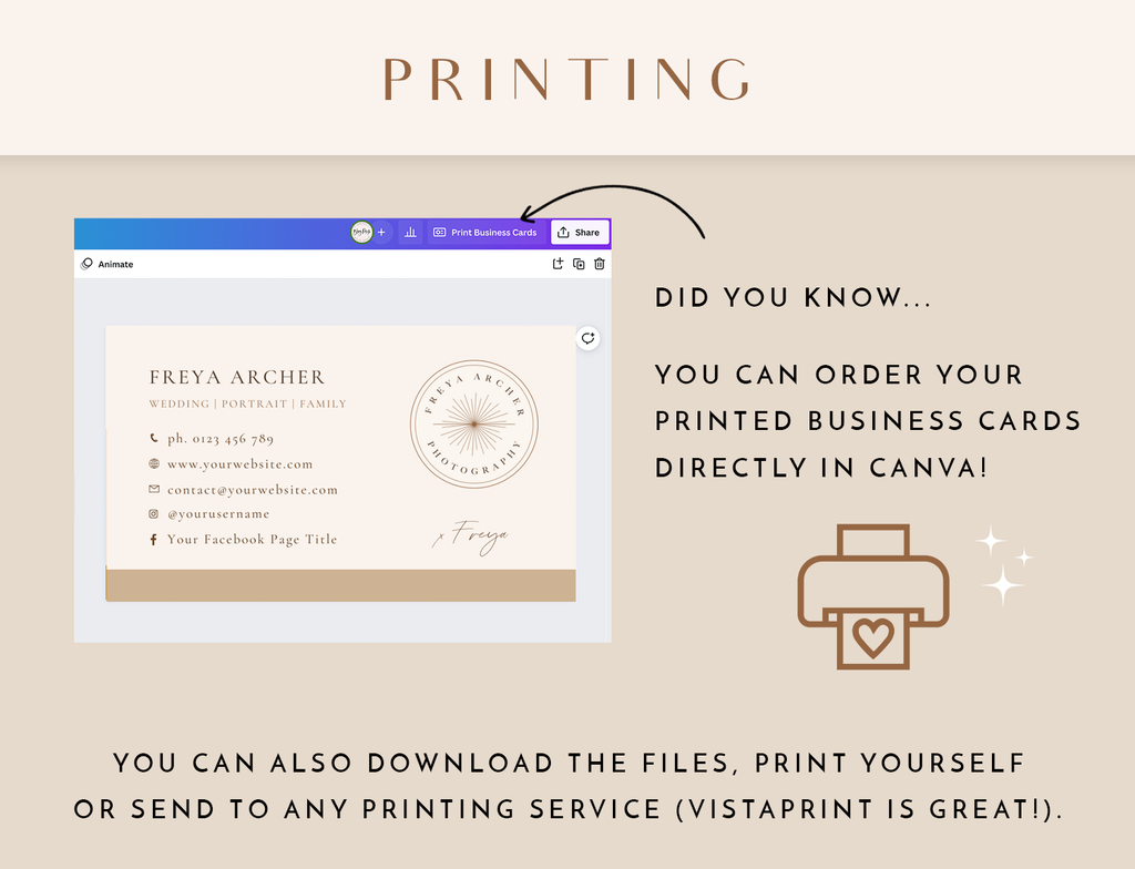 Photographer Business Card Template