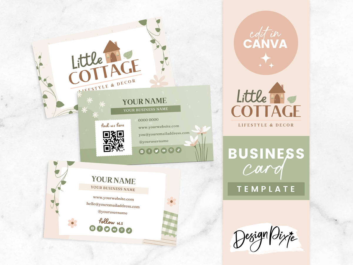 Business Card Template - Little Cottage