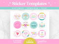 Craft Sticker Label Templates