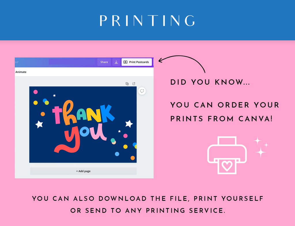 Colorful Thank You Card Template