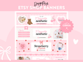 Coquette Etsy Shop Banner Templates