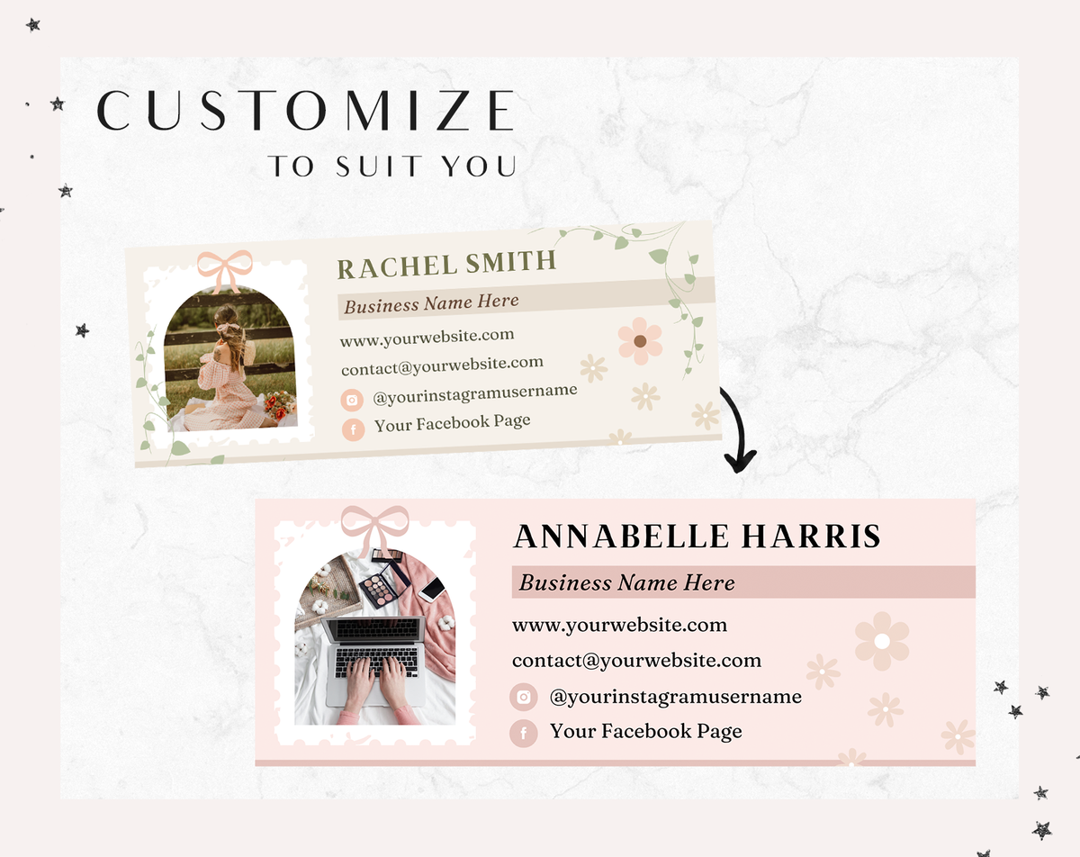 Cottagecore Email Signature Template