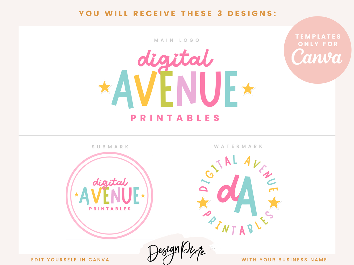 Digital Avenue Logo Template