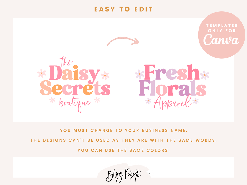 Daisy Secrets Logo Template