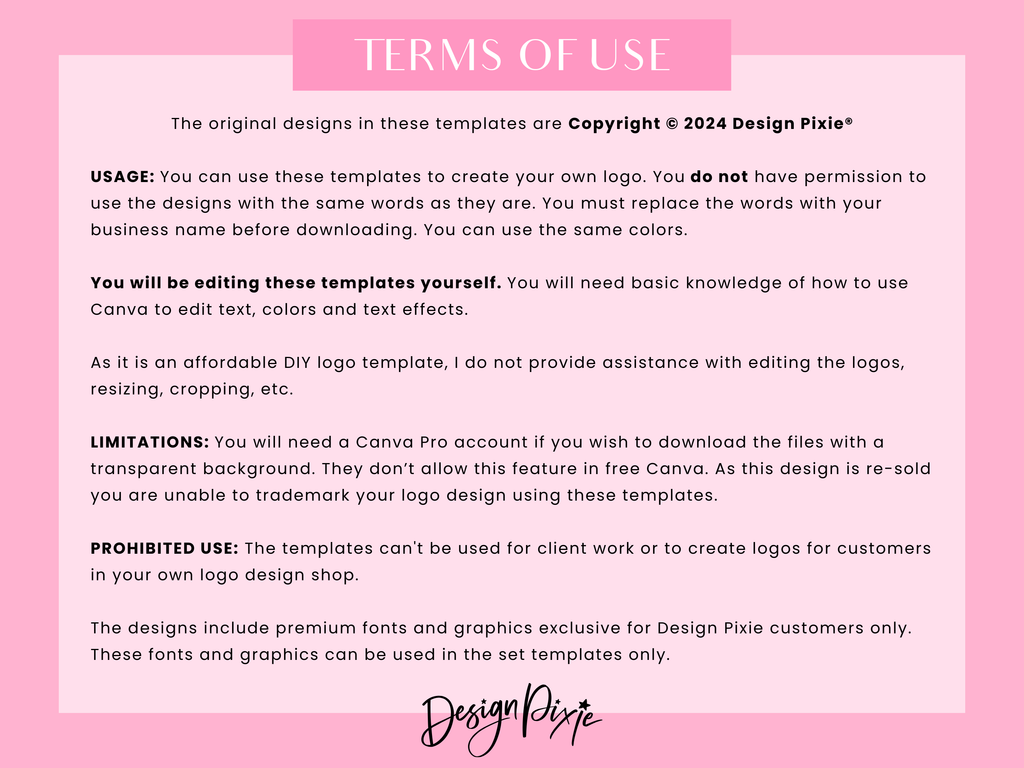 Girly Boutique Logo Design Template
