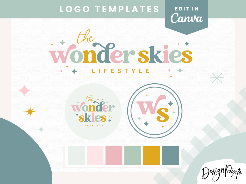 Wonder Skies Logo Template