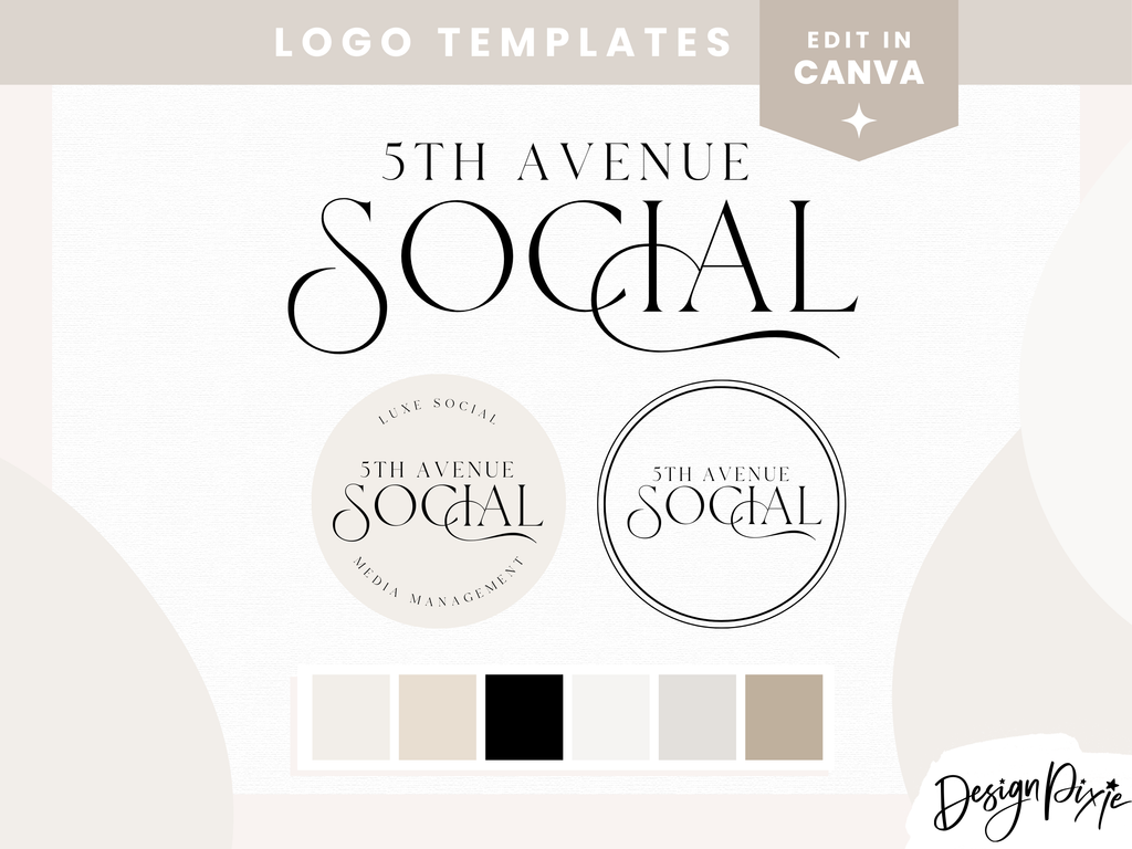 5th Avenue Social Logo Template