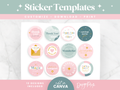 Pastel Sticker Label Templates