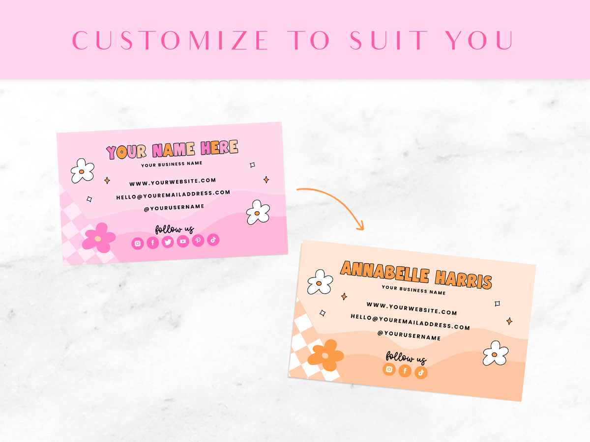Business Card Template - Sweet Threads