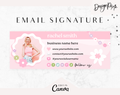 Pink Email Signature Template