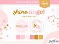 Shine Angel Logo Template