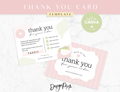 Shabby Chic Thank You Card Template