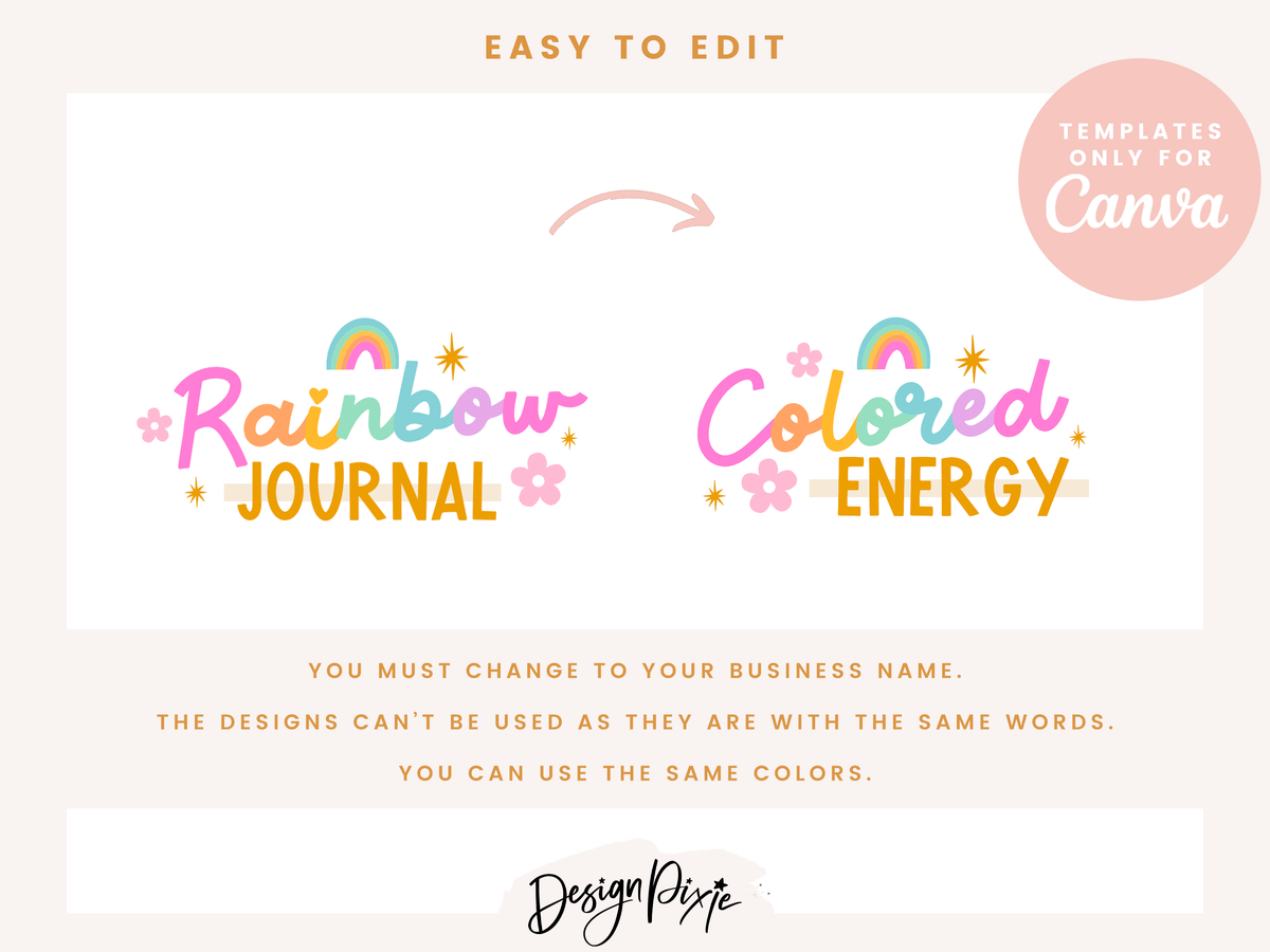 Rainbow Journal Logo Template
