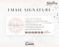 Rose Gold Email Signature Template