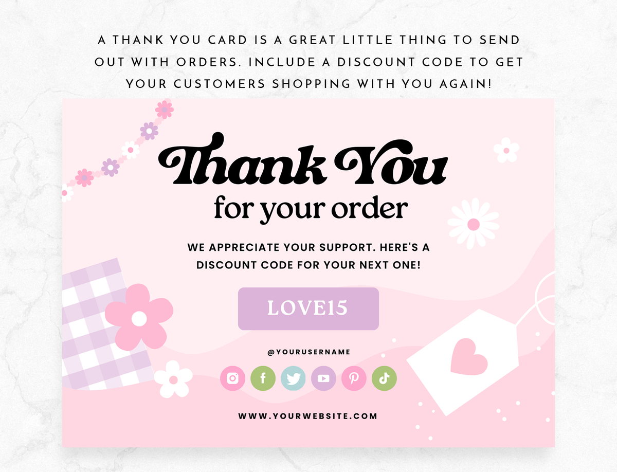Thank You Card Template - Kindness Era