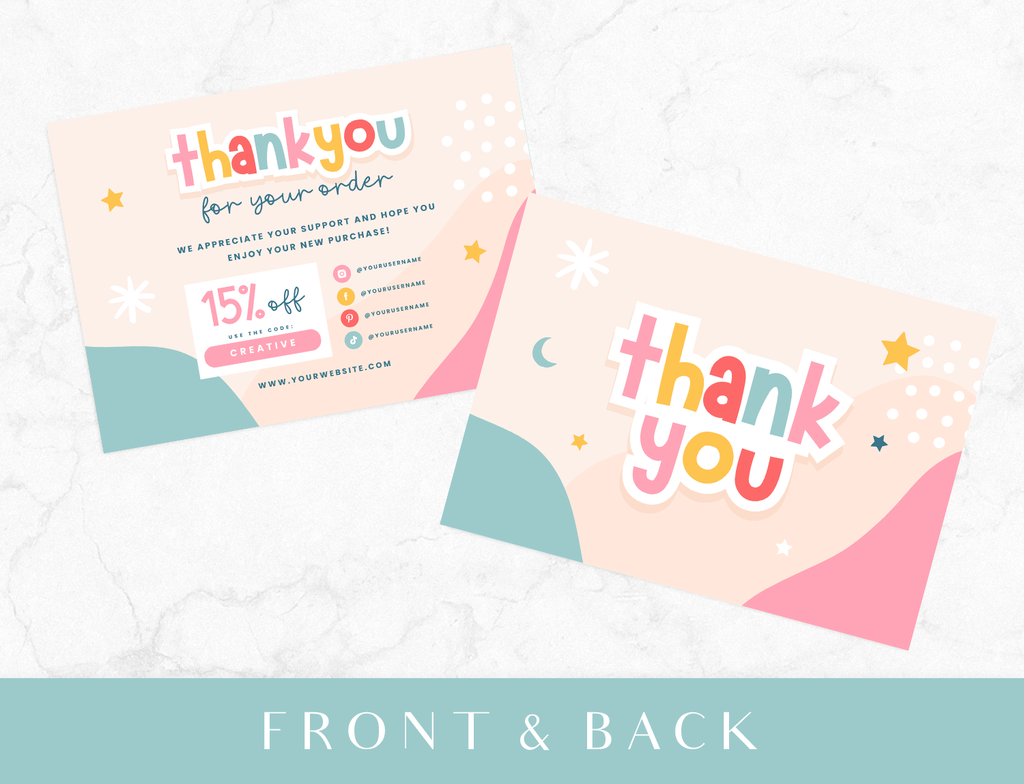 Thank You Card Template - Creation Club