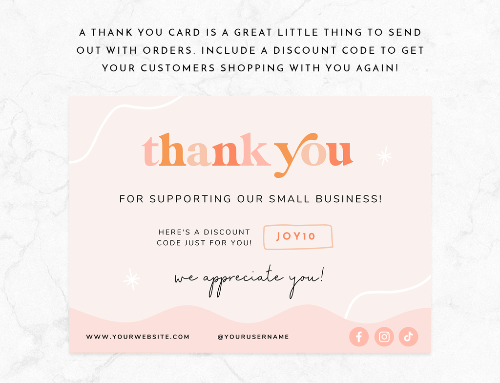 Studio Joy Thank You Card Template